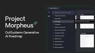Project Morpheus: OutSystems Generative AI Roadmap
