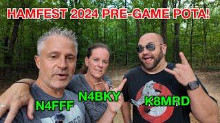 Becky Activates Hamfest 2024!!!   | Monte Sano State Park | CW Straight Key with Becky