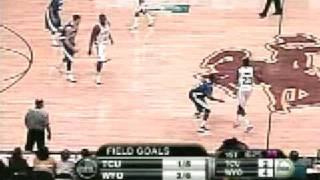 Tcu vs Wyoming Sean Ogirri Blow by for the layup