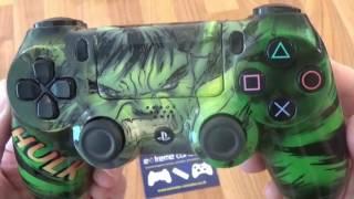 Incredible Hulk (Smash) Airbrushed PS4 Controller by Extreme Consoles
