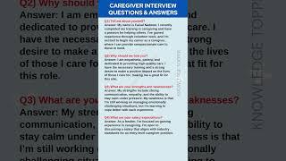 Caregiver Interview Questions and Answers