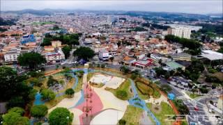 Praça Giovanni Breda (Área Verde) em São Bernardo do Campo - Vista de cima - Drone