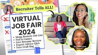  Virtual Job Fair: Recruiter Expert Tips, Live Resume Reviews & More! | How to Find a Remote Job