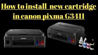 How to remove cartridge in canon pixma G3411