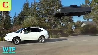 Flying Over a Stopped Car: Alef Flying Car Takes Off