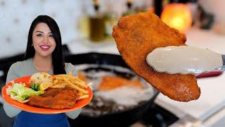 EASY Mexican Restaurant CRISPY Breaded Fried FISH Recipe, Pescado Empanizado