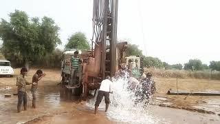 Step By Step Borewell drilling । Balaji Borewell Machines Dechu।Amazing Water coming.