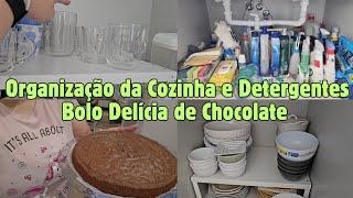 Tudo organizado e com MAIS ESPAÇO Delícia de Chocolate de babar 