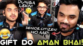 SouL Manya Wants Gift From AmanManya Calling Senior Citizen To AmanAman Funny Reaction‼️