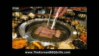 JSDR-300: Commercial Korean BBQ Grill/Roaster for Restaurants, Hoodless & Smokeless, Charcoal option