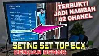 cara mencari channel tv yang hilang di set top box matrix