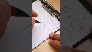 آموزش طراحی لوگو ای پی کافه با استفاده از قلم و کاغذ