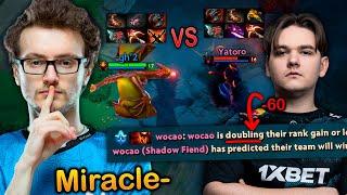 Miracle- BREAKS Yatoro's Shadow Fiend MMR DOUBLE DOWN Carry Gods battle