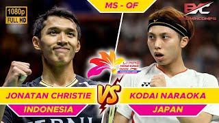 Jonatan Christie vs Kodai Naraoka | Hong Kong Open 2024 Badminton | QF