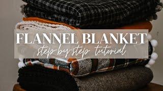 A GIVEAWAY *CLOSED* | How to Sew a Cozy Flannel Throw Blanket with a Crocheted Border