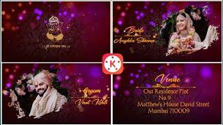 Best Cinematic Wedding Invitation status | wedding invitation video editing kineMaster