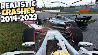 F1 REALISTIC CRASHES 2014 - 2023 #13