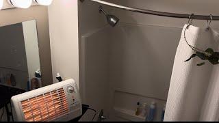 10 HR Fan HEATER + SHOWER SOUNDS | Relax to Real White Noise Sleep Sounds