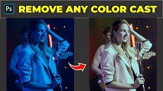 How to remove any color cast - Photoshop Tutorial