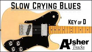 Crying Blues 12 Bar in D major | Guitar Backing Track