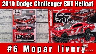 2019 Dodge Challenger SRT Hellcat No.6 MOPAR livery, Auto World 1:64 Die-cast Review