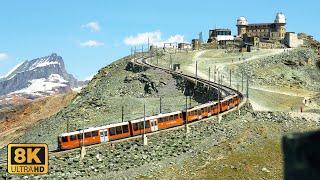 Gornergrat Bahn Zermatt The Most Scenic Train Ride in Switzerland 8K