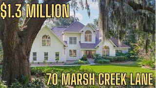 Million Dollar Homes in Savannah | 70 Marsh Creek Lane in Richmond Hill Georgia #savannahrealestate