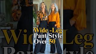 Elegant Wide Leg Pants | Mature Italian Fashion & Style Over 50 & 60