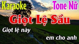 Giọt Lệ Sầu Karaoke Tone Nữ Karaoke Lâm Organ - Beat Mới