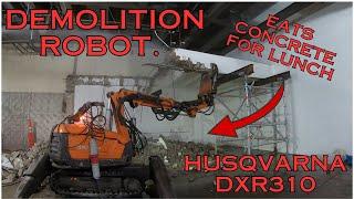 Demolition Robot. Mezzanine Removal PT.2. Husqvarna DXR310