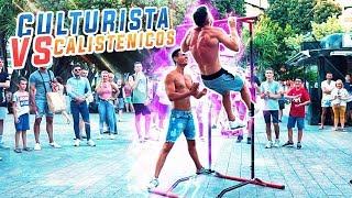 CULTURISTA RETA A GENTE POR LA CALLE A HACER DOMINADAS *Reto Fitness*