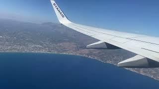 Boeing 737-800 Ryanair Take Off from Heraklion HER Crete 4K