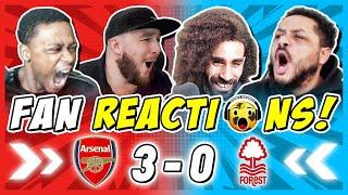 ARSENAL FANS REACTION TO ARSENAL 3-0 NOTTINGHAM FOREST | PREMIER LEAGUE FAN REACTIONS