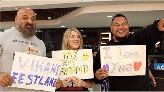 Embarrassing Rauno at the Airport! Loz and Liz Down Under