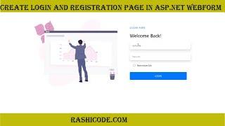 Design Login and Registration page in asp.net webform