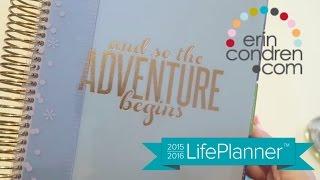 2015-2016 Rose Gold Erin Condren Life Planner UnBoxing and Overview