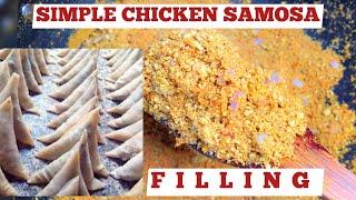 MY SMALL CHOPS BUSINESS | CHICKEN SAMOSA FILLING RECIPE | SAMOSA FILLING