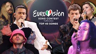 Eurovision 2022: Top 40 Songs (With Comments)