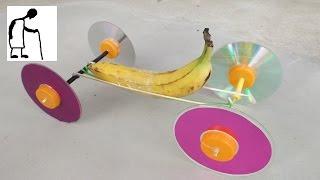 Rubber Band Powered BANANA CAR