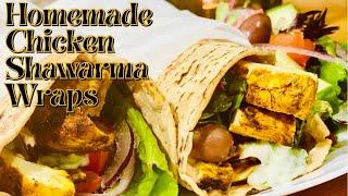 Homemade Chicken Shawarma Recipe | Mediterranean Famous Street Food