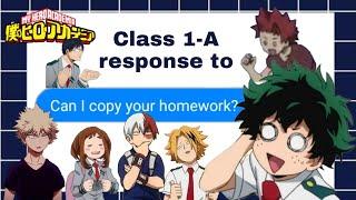 Can I Copy Your Homework? || MEME || MHA TEXT