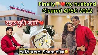 Finally️My husband cleared APSC 2022Family reactionবহুত সুখী আমি️ আজি সকলো Share কৰিম