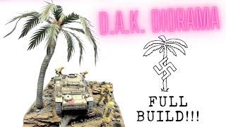 How to make DAK, North Africa, WW2 DIORAMA - Full build (1/35, Scratchbuild)