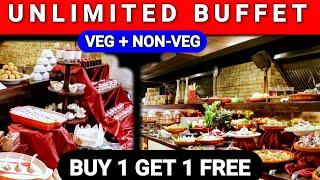 Unlimited Veg + Non-Veg Buffet all days | Offer - Buy 1 Get 1 Free | Global buffet, Svenska Hotel