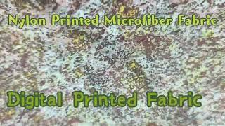 PU Coating Printed Microfiber Fabric 100% Nylon Stain Proof