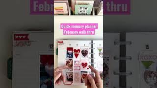 A walk thru of February in my #memoryplanner #memorykeeping #thehappyplanner #scrapbooking #planner