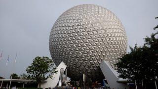EPCOT 2024 Evening Walkthrough in the Rain in 4K | Walt Disney World Orlando Florida July 2024