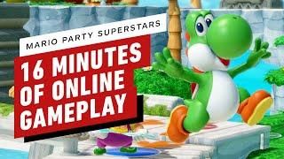 Mario Party Superstars - 16 Minutes of Online Gameplay on Yoshi's Tropical Island