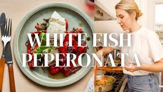 White Fish Peperonata | A 30-minute healthy dinner