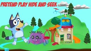 Dude One's Toy Review of Bluey Plush Toy and Hide-And-Go-Seek with Minnie and Batgirl